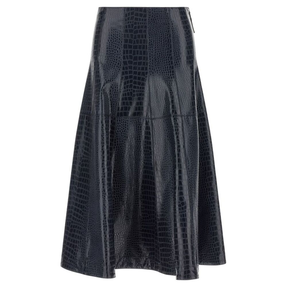PINKO Blue Viscose Midi Women's Skirt